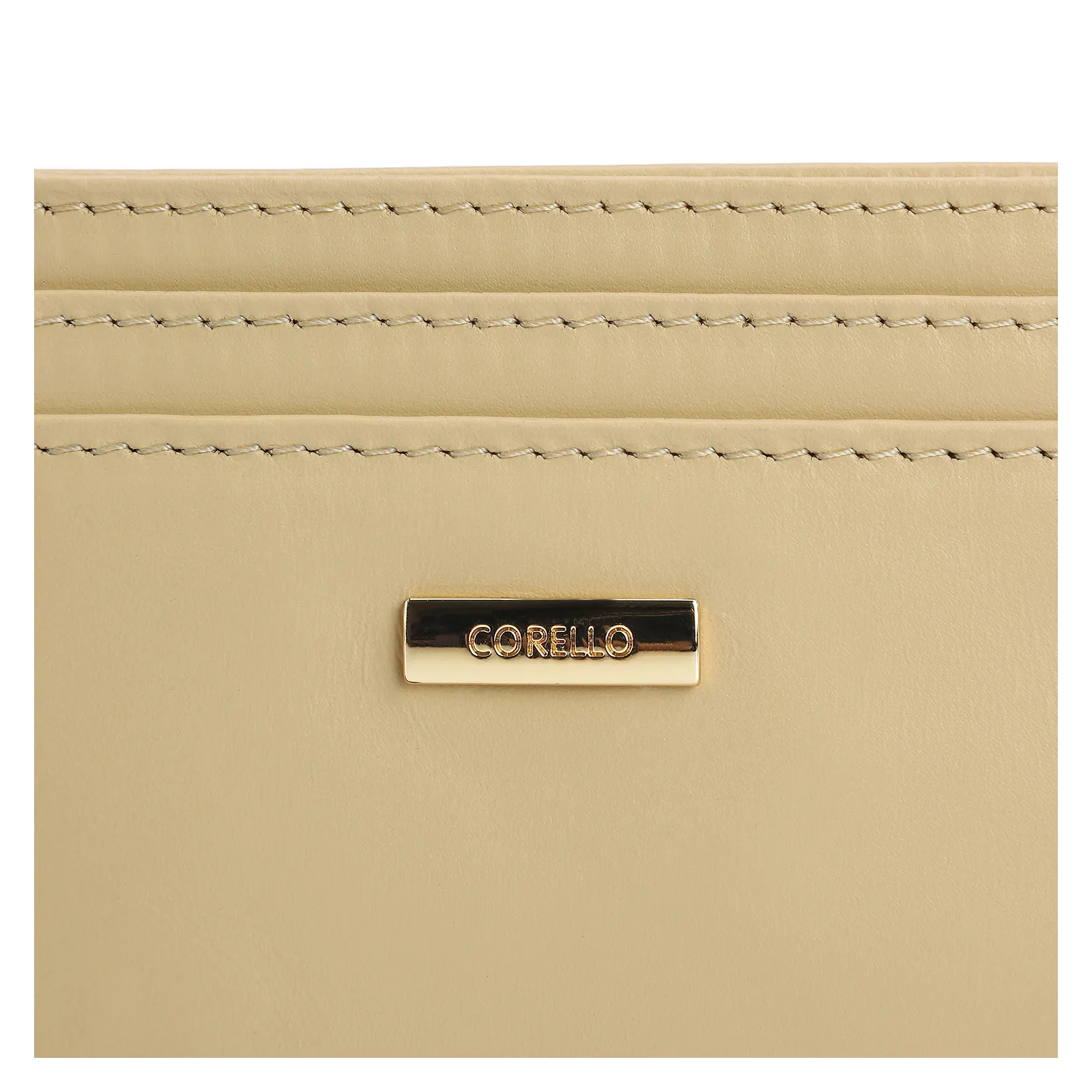 Porta Cartão Couro Amarelo