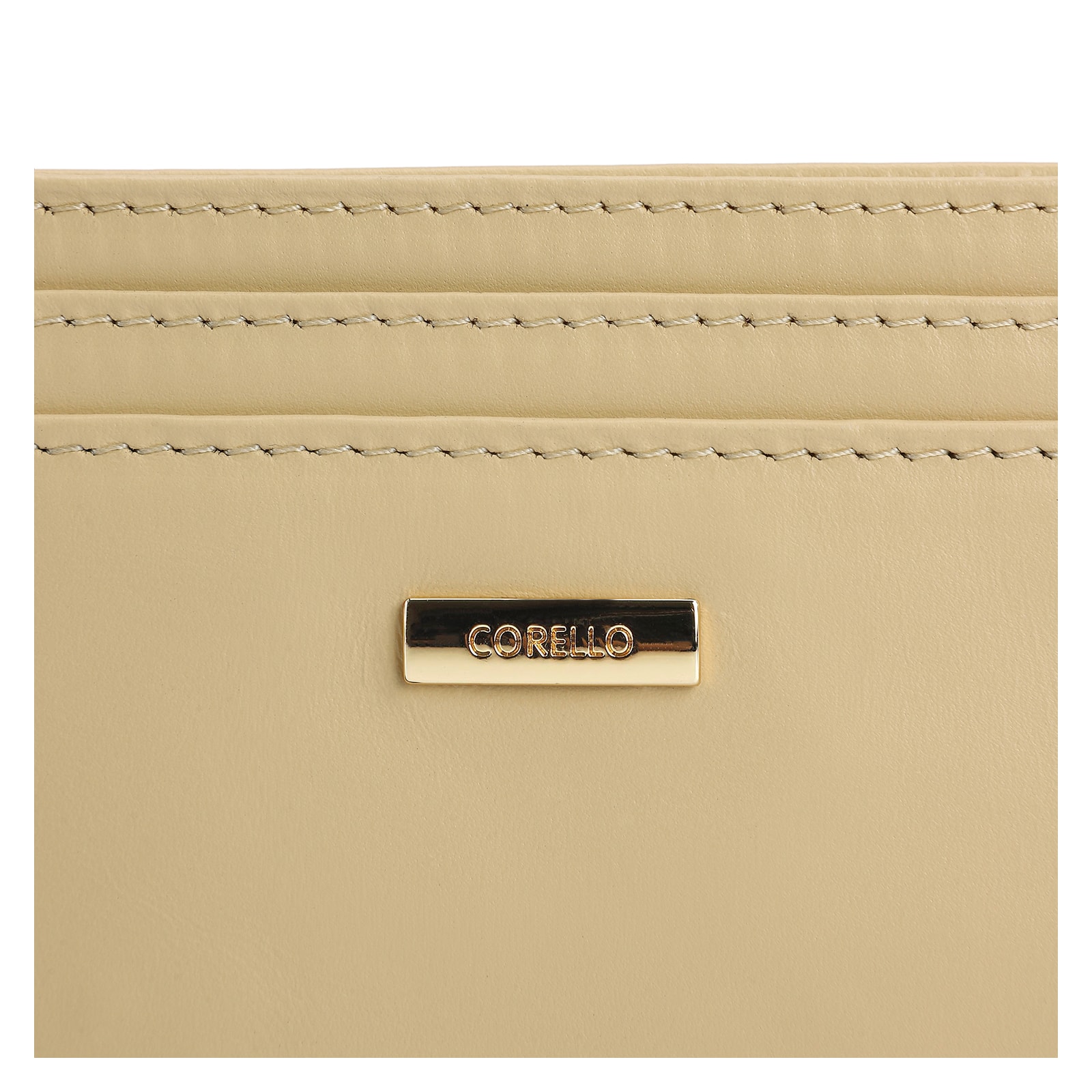 Porta Cartão Couro Amarelo