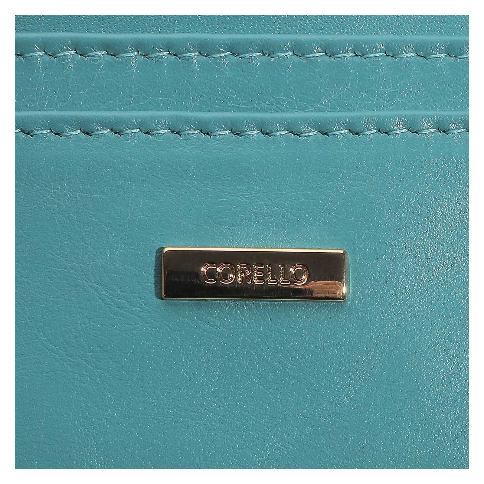 Porta Cartão Couro Azul