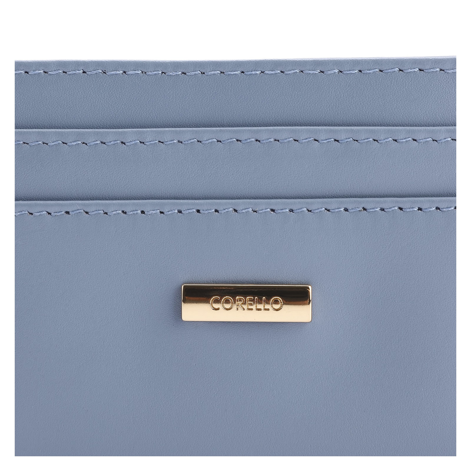 Porta Cartão Couro Azul