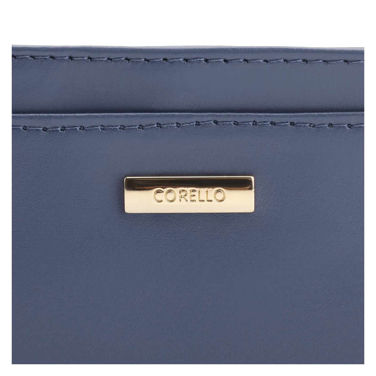 Porta Cartão Couro Azul