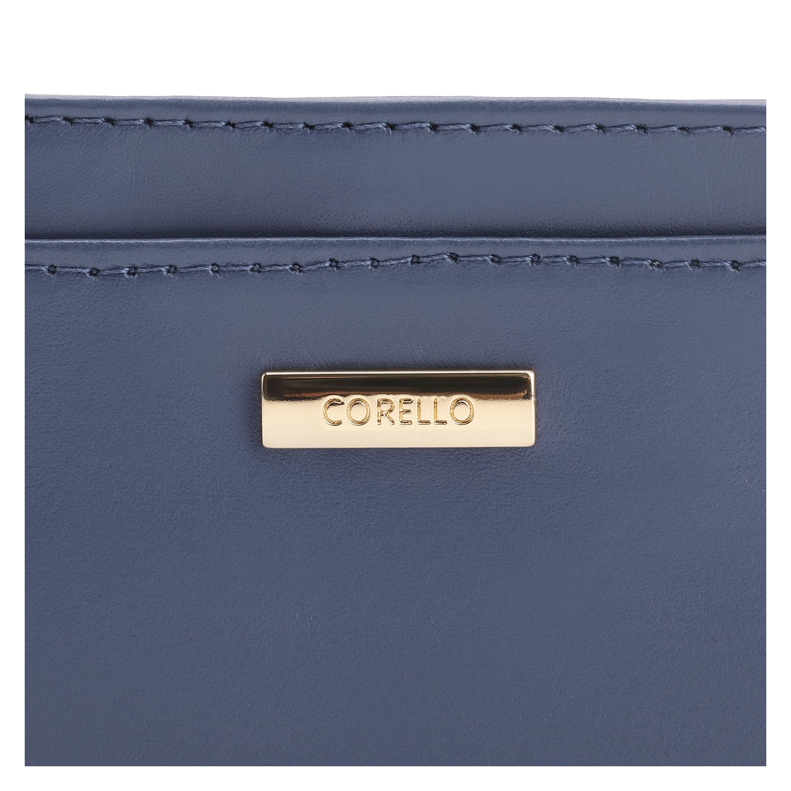Porta Cartão Couro Azul