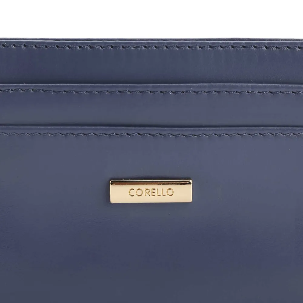 Porta Cartão Couro Azul - imagem 4