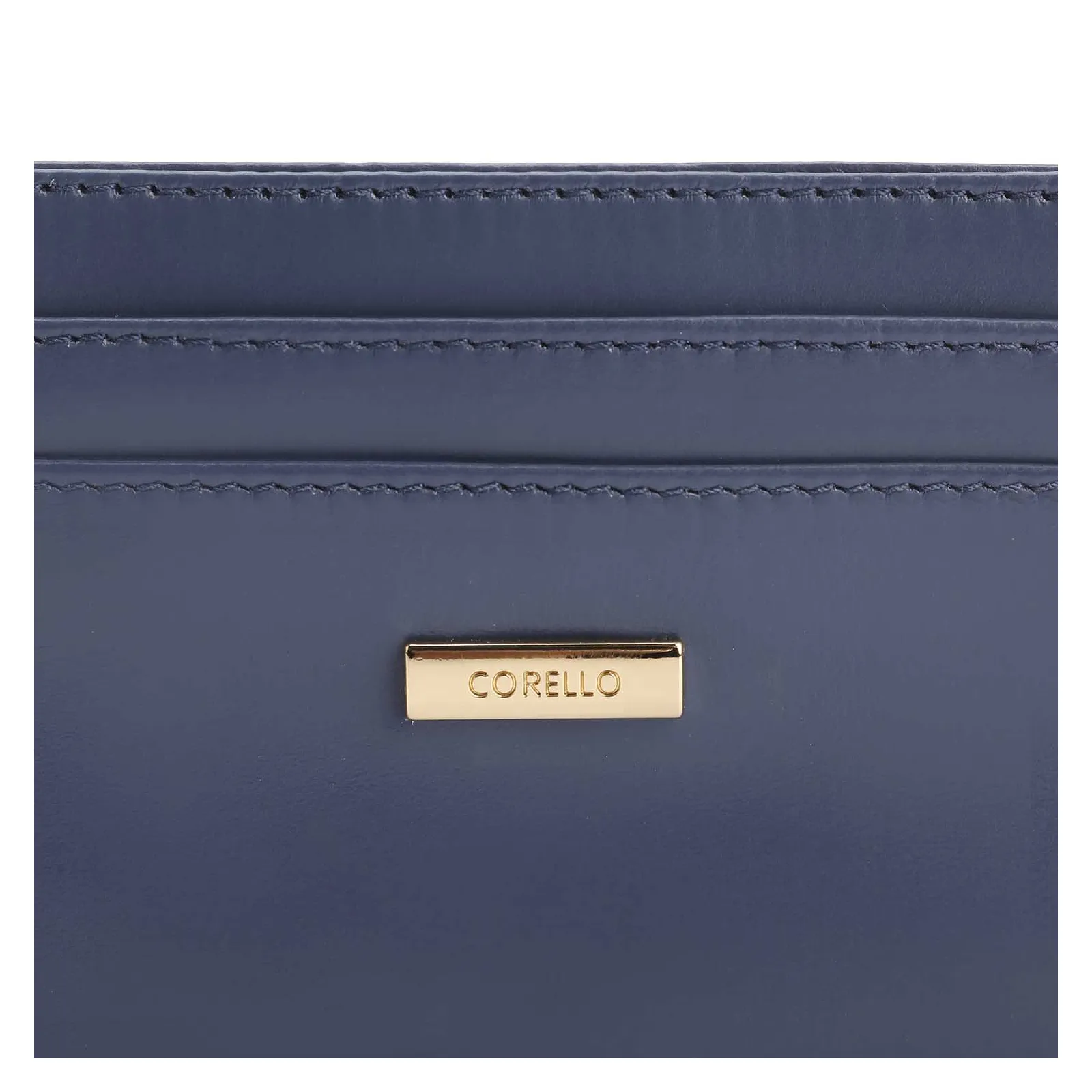 Porta Cartão Couro Azul