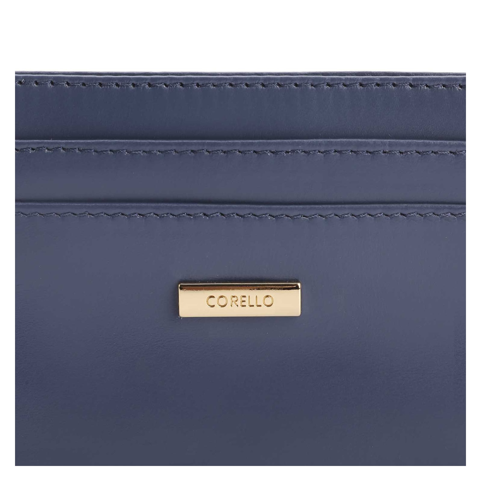 Porta Cartão Couro Azul