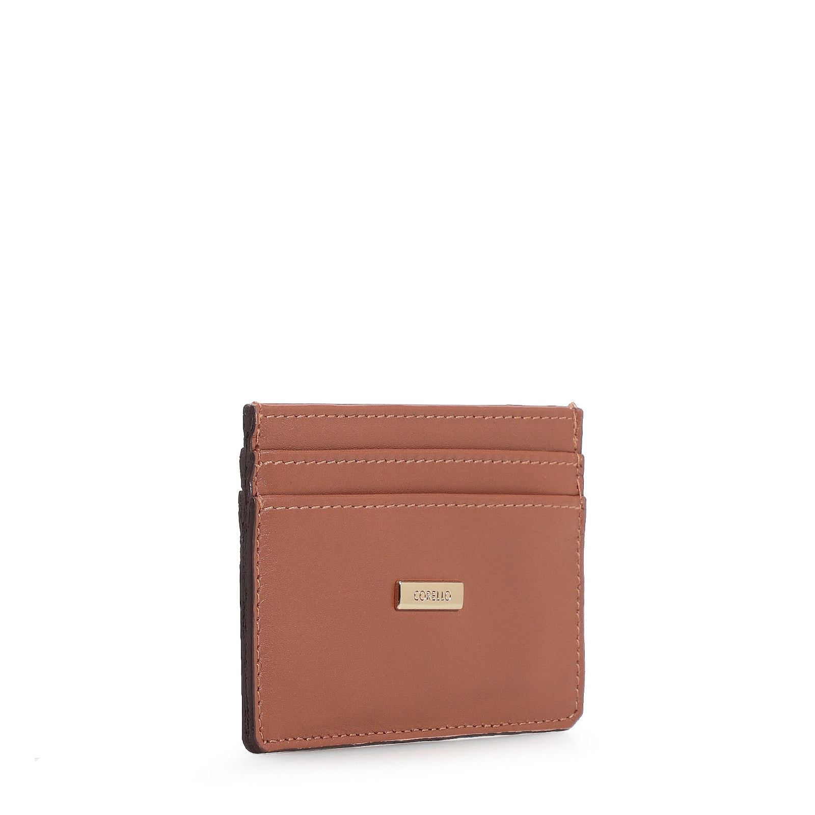 Porta Cartão Couro Caramelo