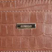 Porta Cartão Couro Croco Marrom - imagem 4