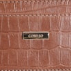 Porta Cartão Couro Croco Marrom - imagem 4