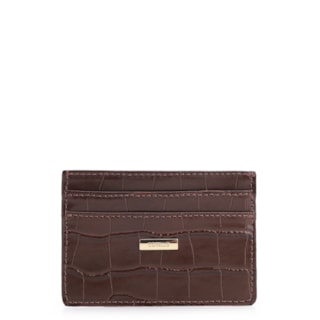 Couro Croco Marrom