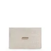 Porta Cartão Couro Croco Off White - imagem 1