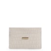 Porta Cartão Couro Croco Off White - imagem 1