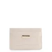 Porta Cartão Couro Croco Off White - imagem 1