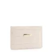 Porta Cartão Couro Croco Off White - imagem 2