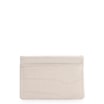 Porta Cartão Couro Croco Off White - imagem 3