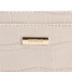 Porta Cartão Couro Croco Off White - imagem 4