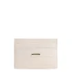 Porta Cartão Couro Croco Off White - imagem 1