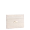 Porta Cartão Couro Croco Off White - imagem 2