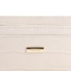 Porta Cartão Couro Croco Off White - imagem 4