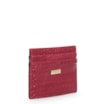Porta Cartão Couro Croco Vermelho - imagem 2