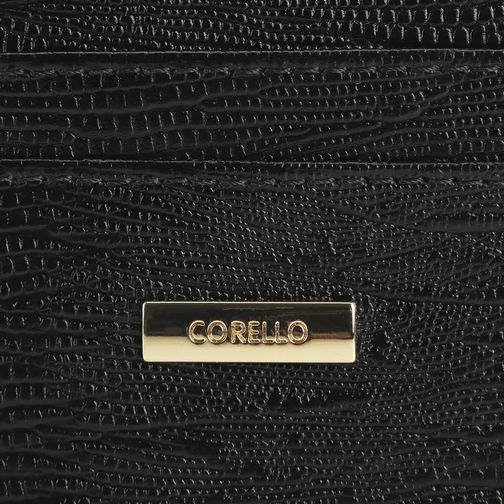 Porta Cartão Couro Lezard Preto - imagem 4