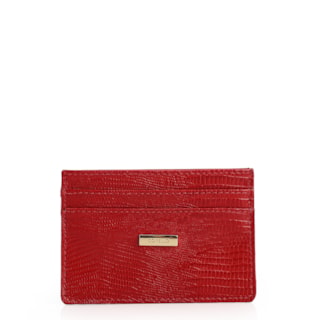 Couro Lezard Vermelho