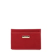 Porta Cartão Couro Lezard Vermelho - imagem 1