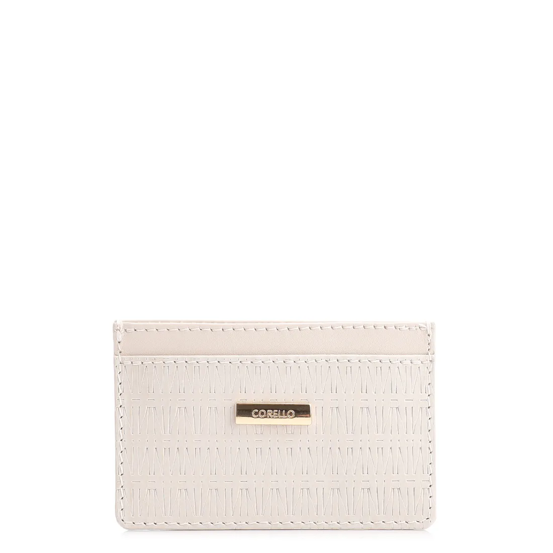 Porta Cartão Couro Off White