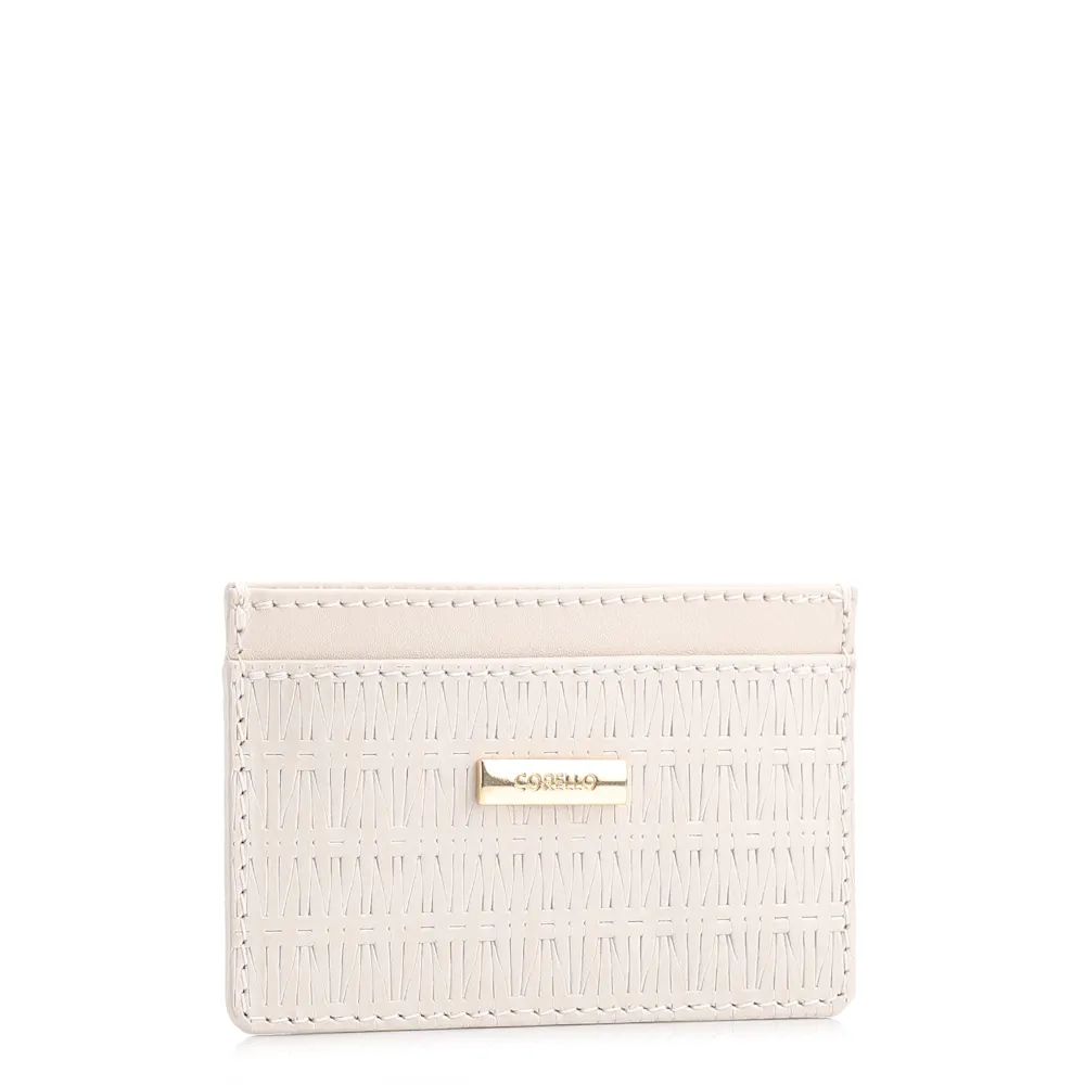 Porta Cartão Couro Off White - imagem 2