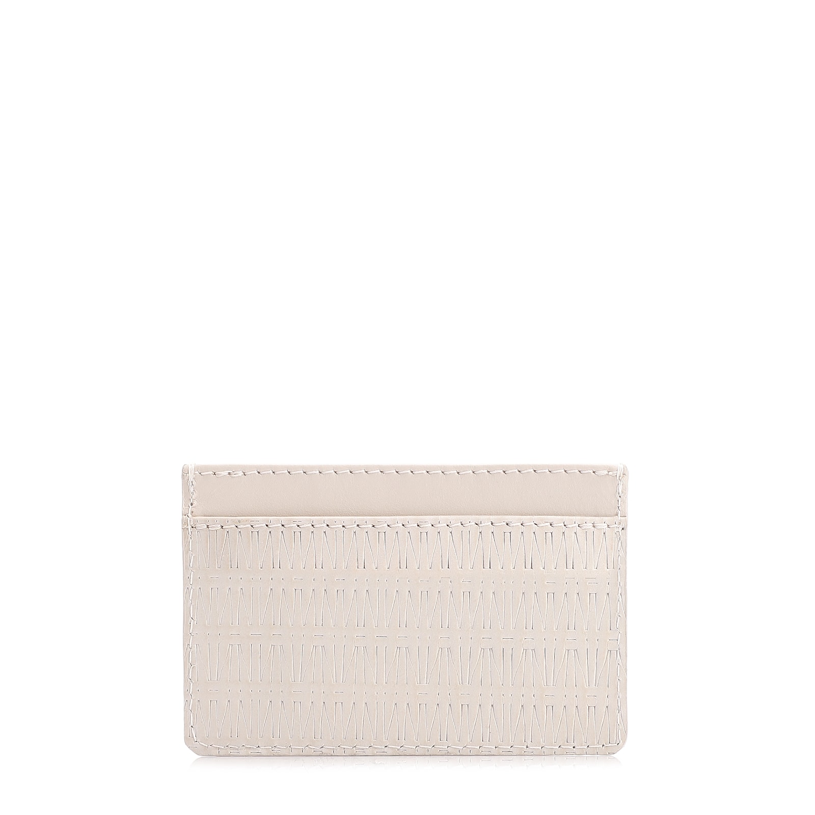 Porta Cartão Couro Off White