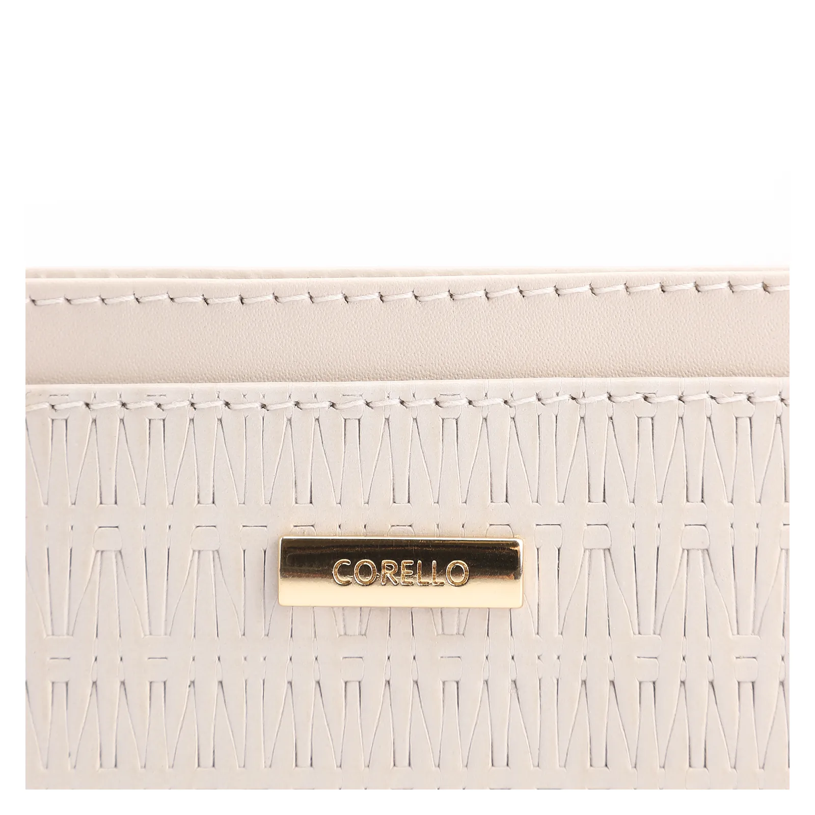 Porta Cartão Couro Off White