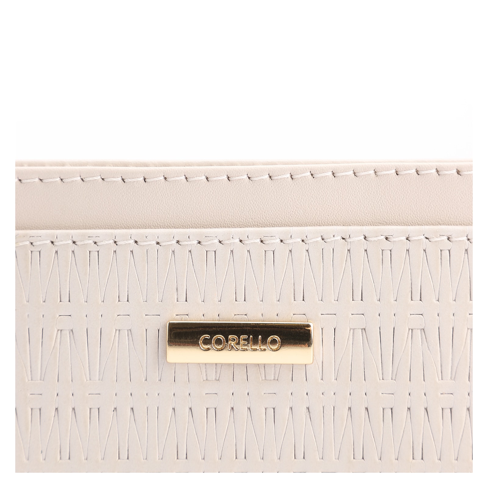 Porta Cartão Couro Off White