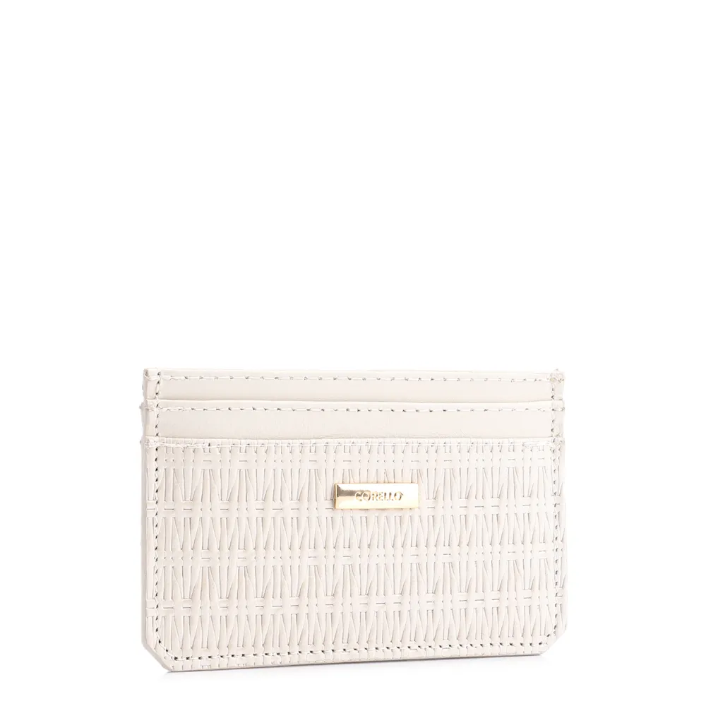 Porta Cartão Couro Off White - imagem 2