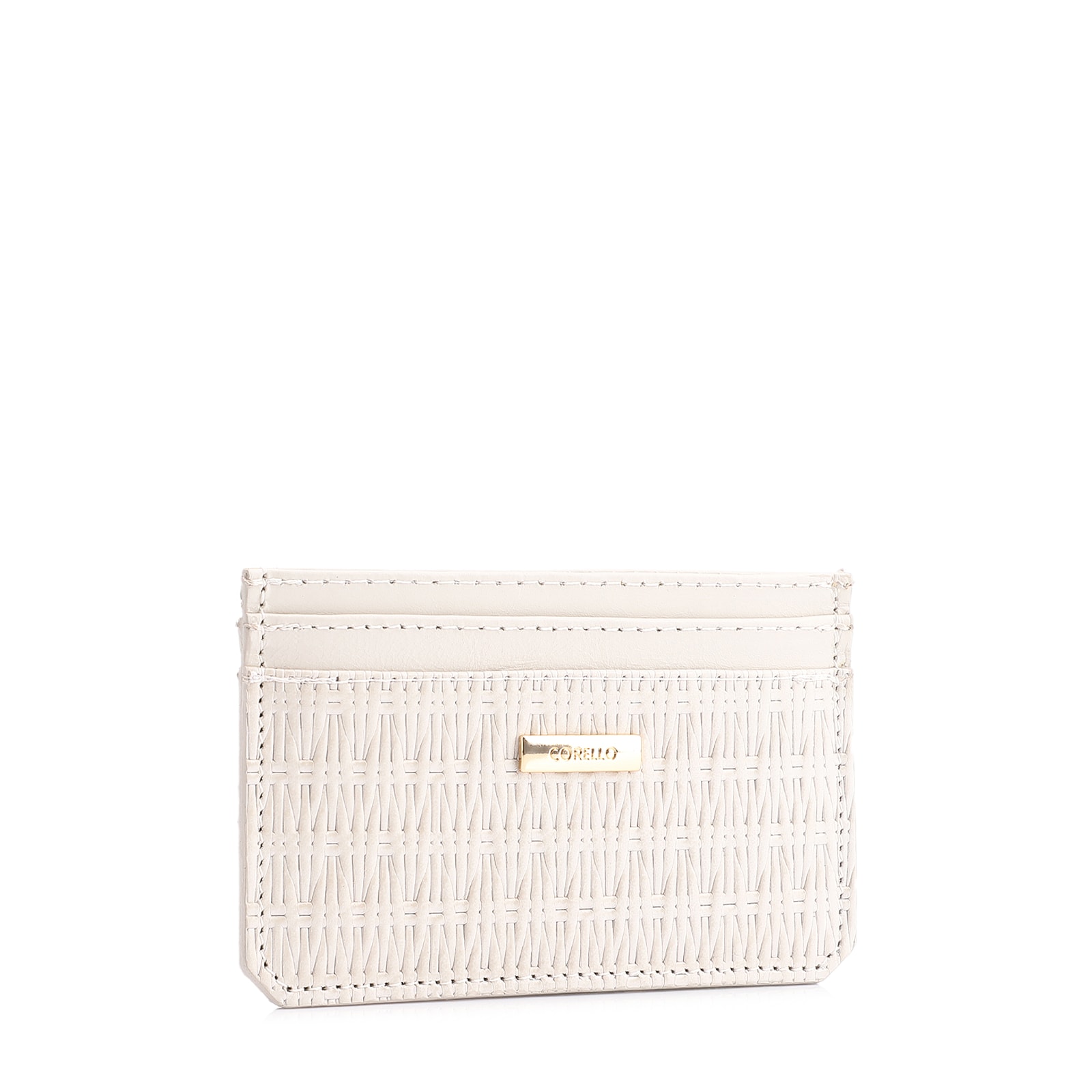 Porta Cartão Couro Off White
