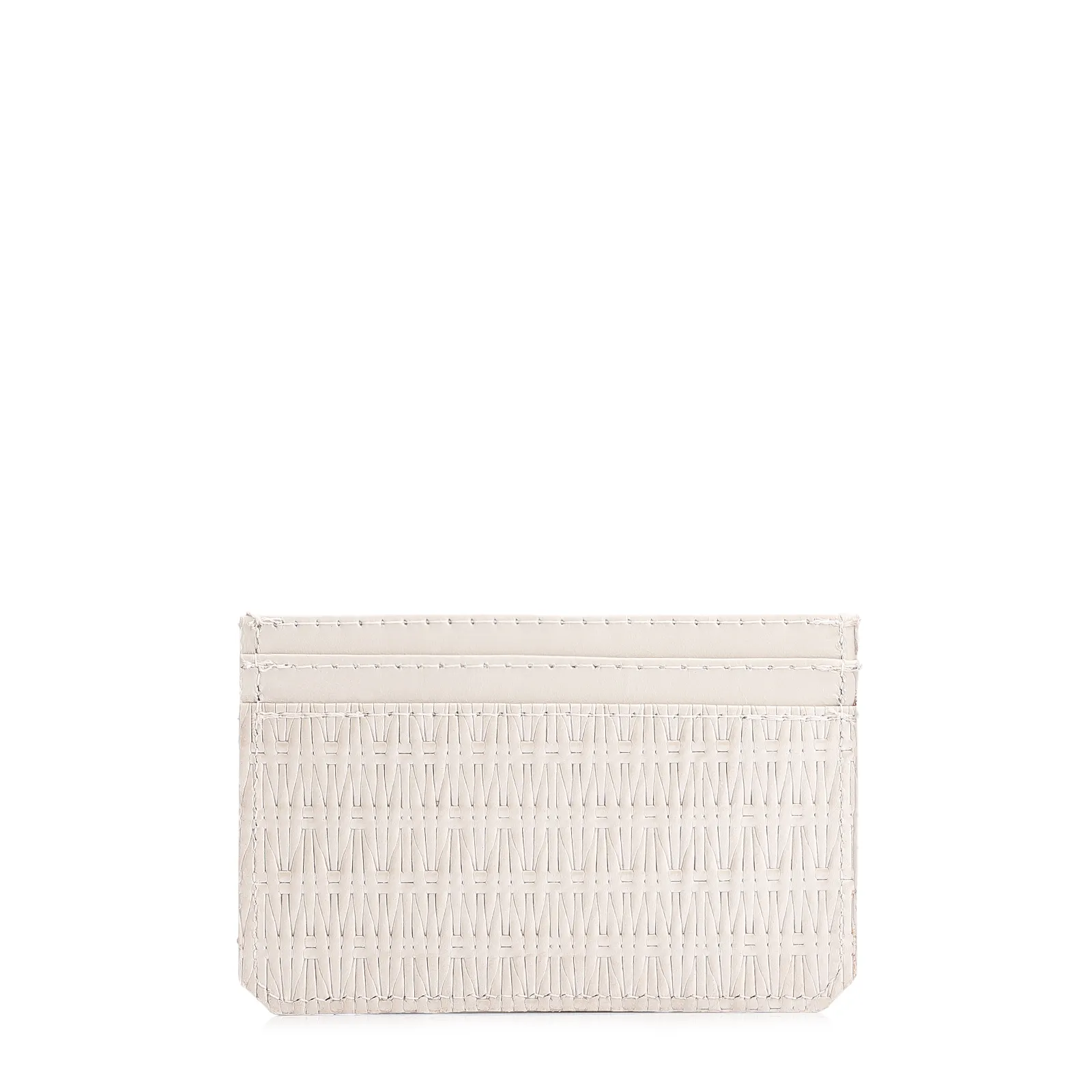Porta Cartão Couro Off White