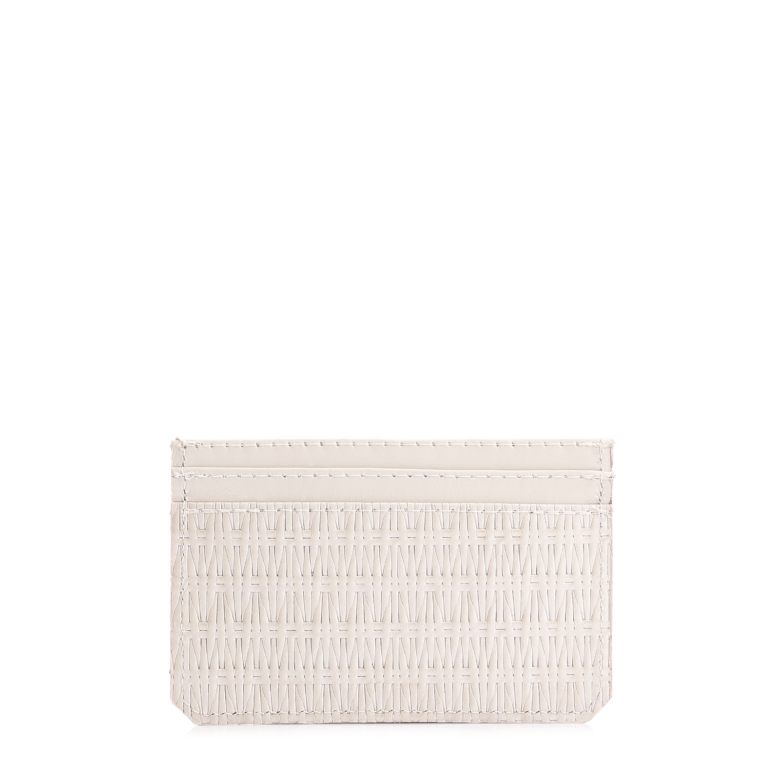 Porta Cartão Couro Off White