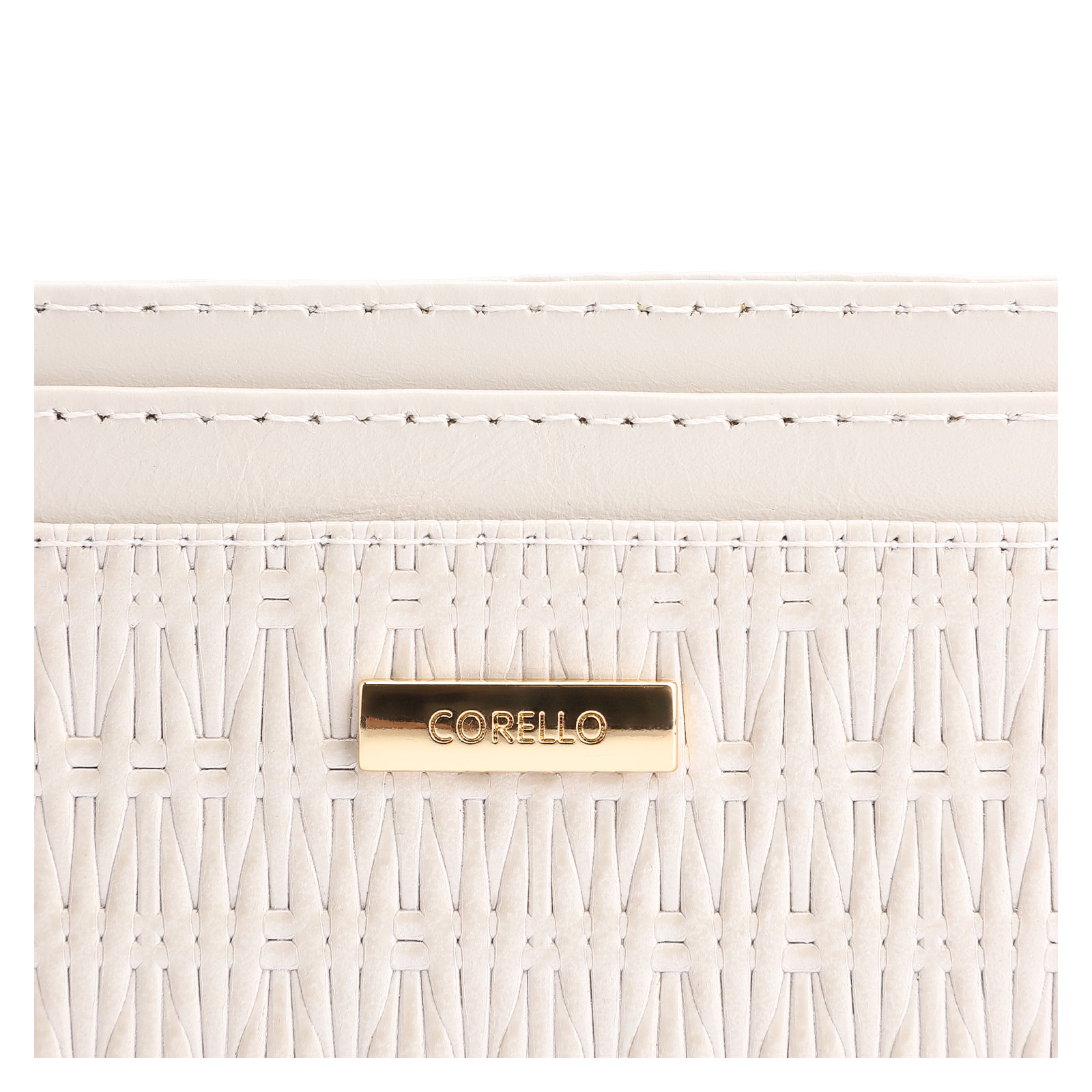 Porta Cartão Couro Off White