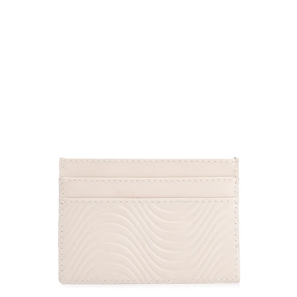 Porta Cartão Couro Onda Off White - imagem 3