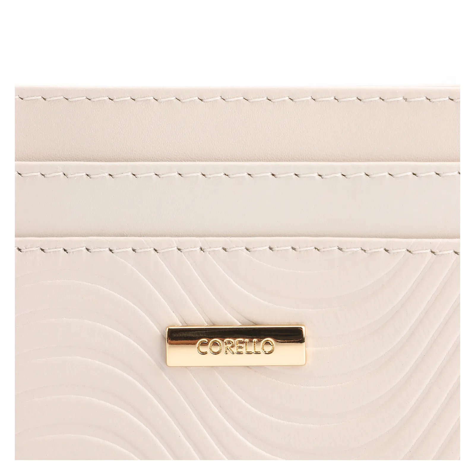 Porta Cartão Couro Onda Off White