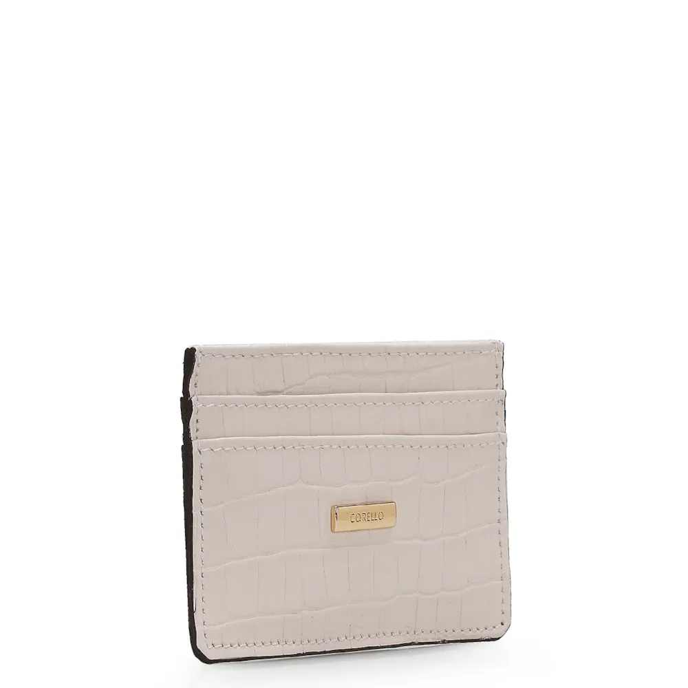 Porta Cartão Croco Off White - imagem 2