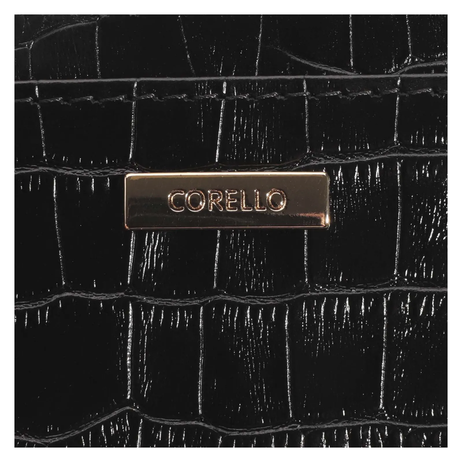 Porta Cartão Croco Preto