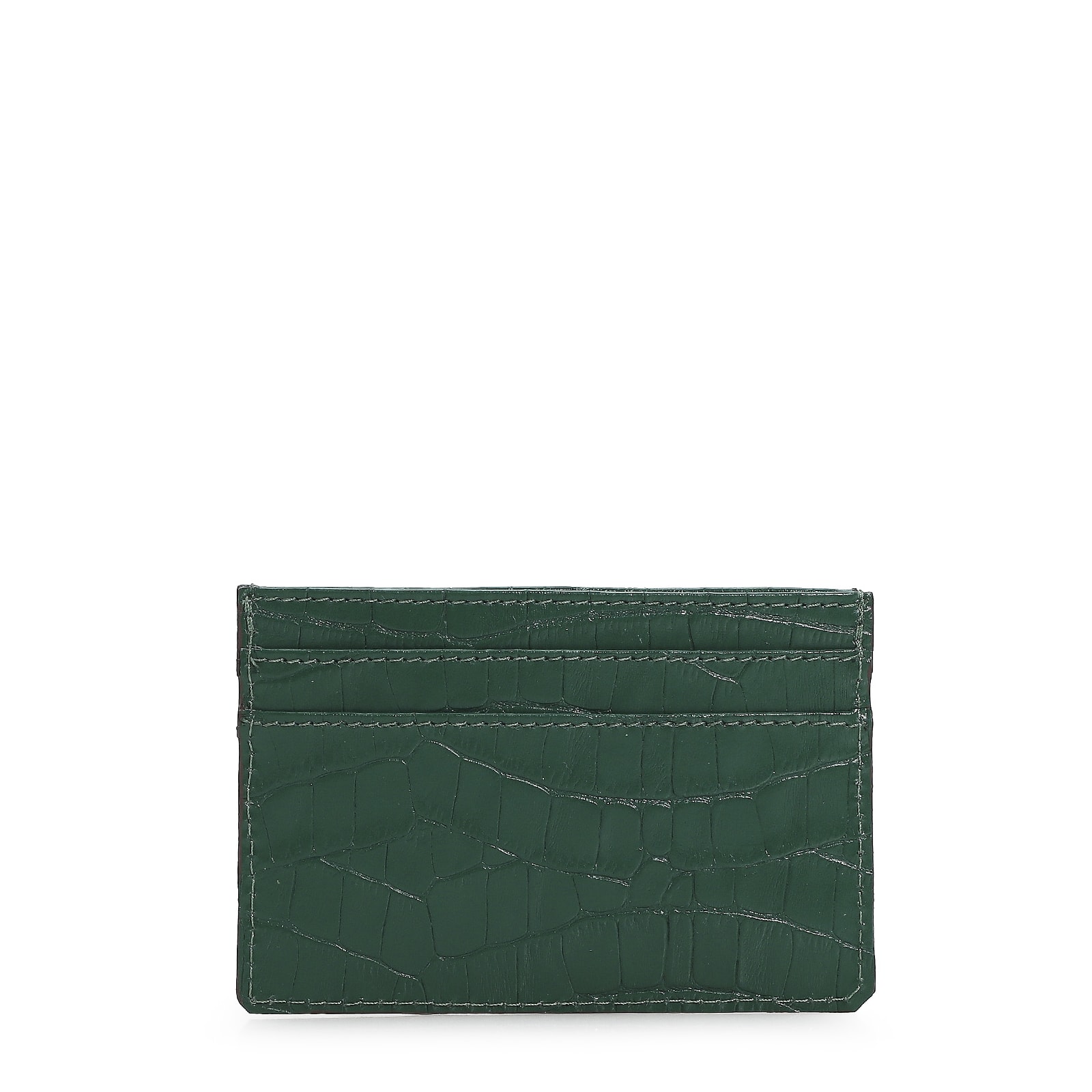 Porta Cartão Croco Verde
