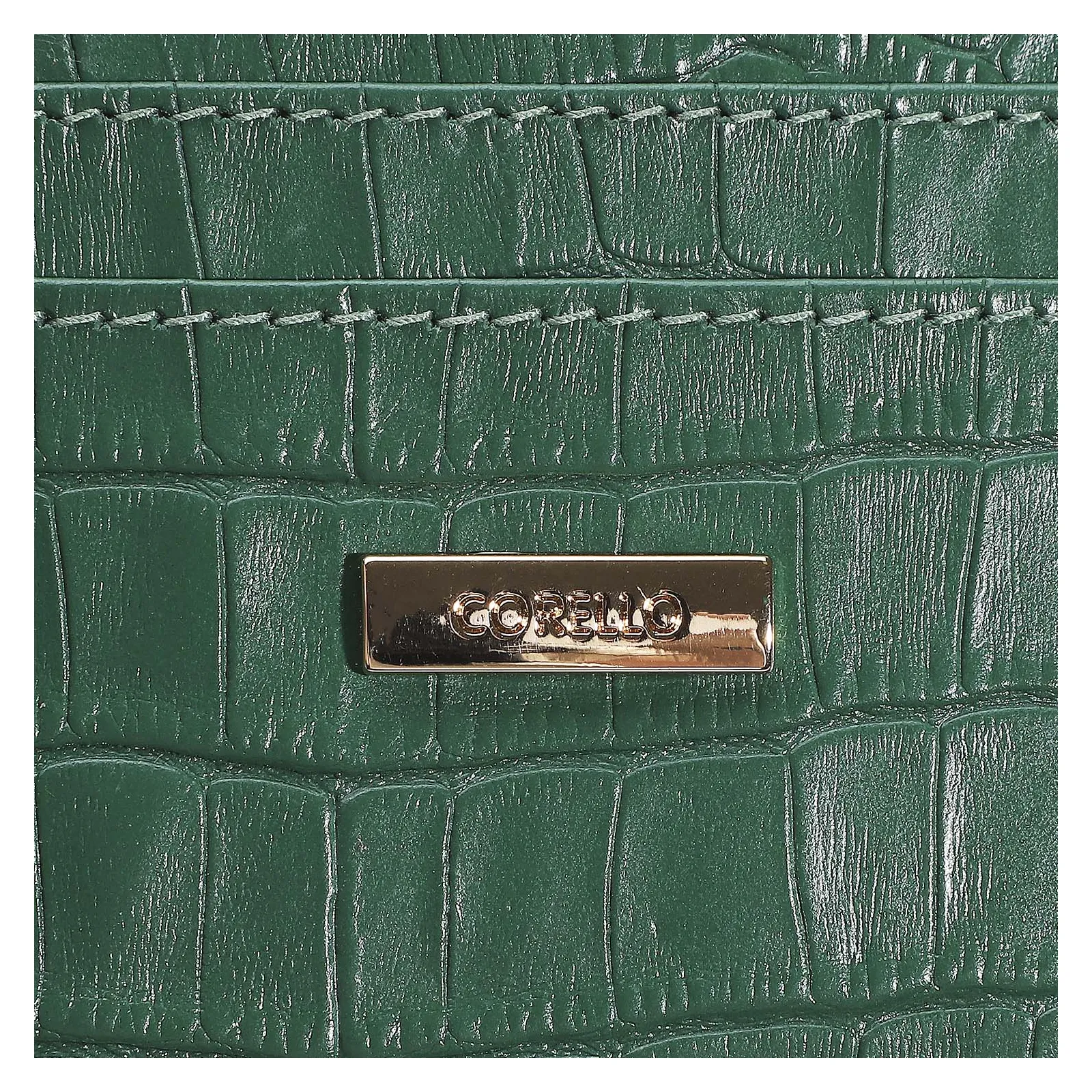 Porta Cartão Croco Verde