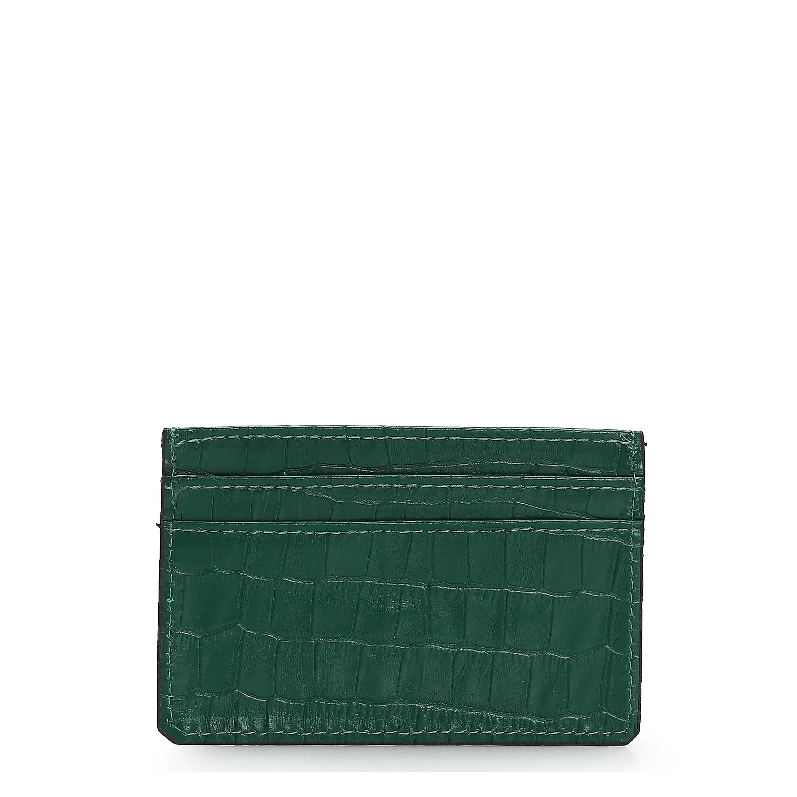 Porta Cartão Croco Verde Floresta