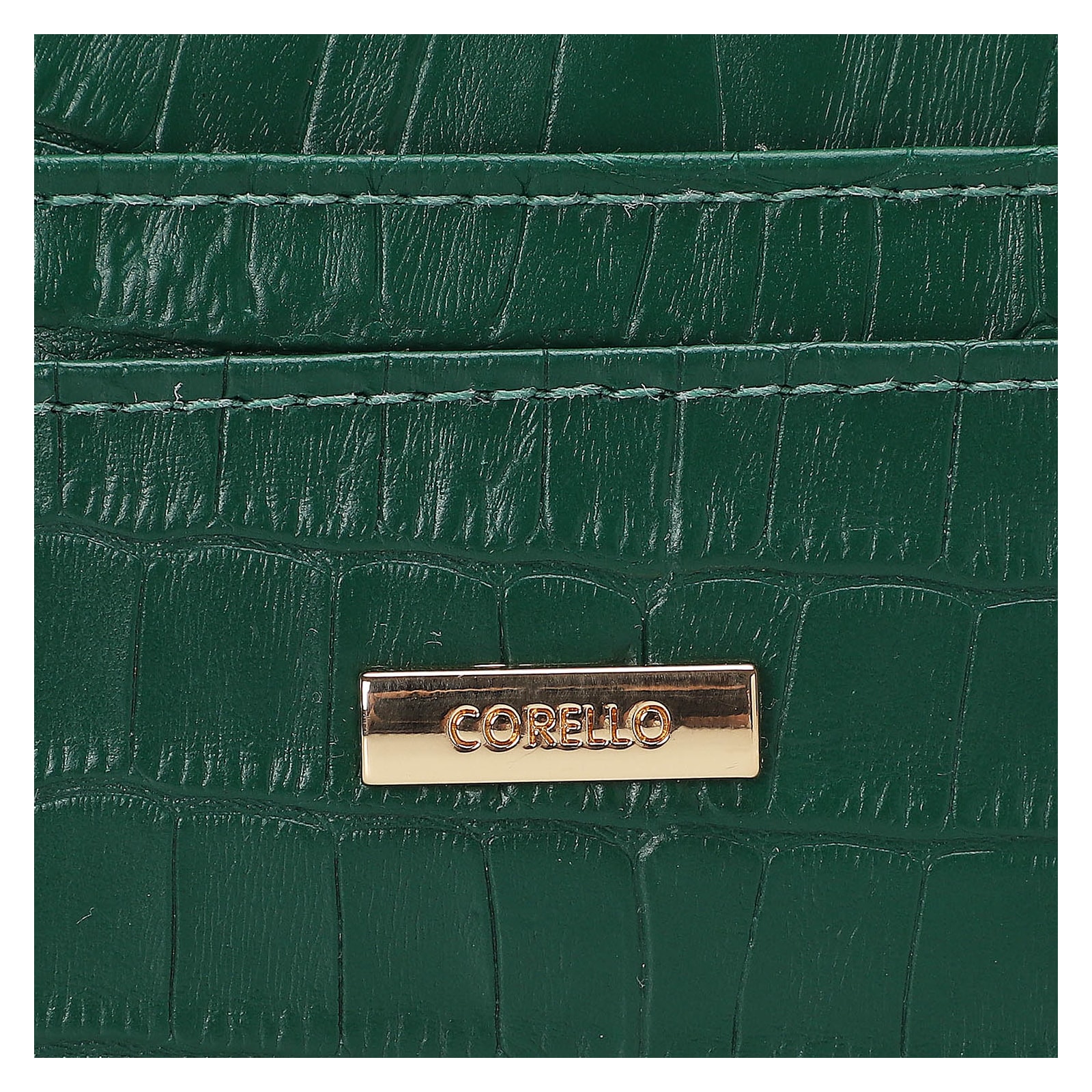 Porta Cartão Croco Verde Floresta