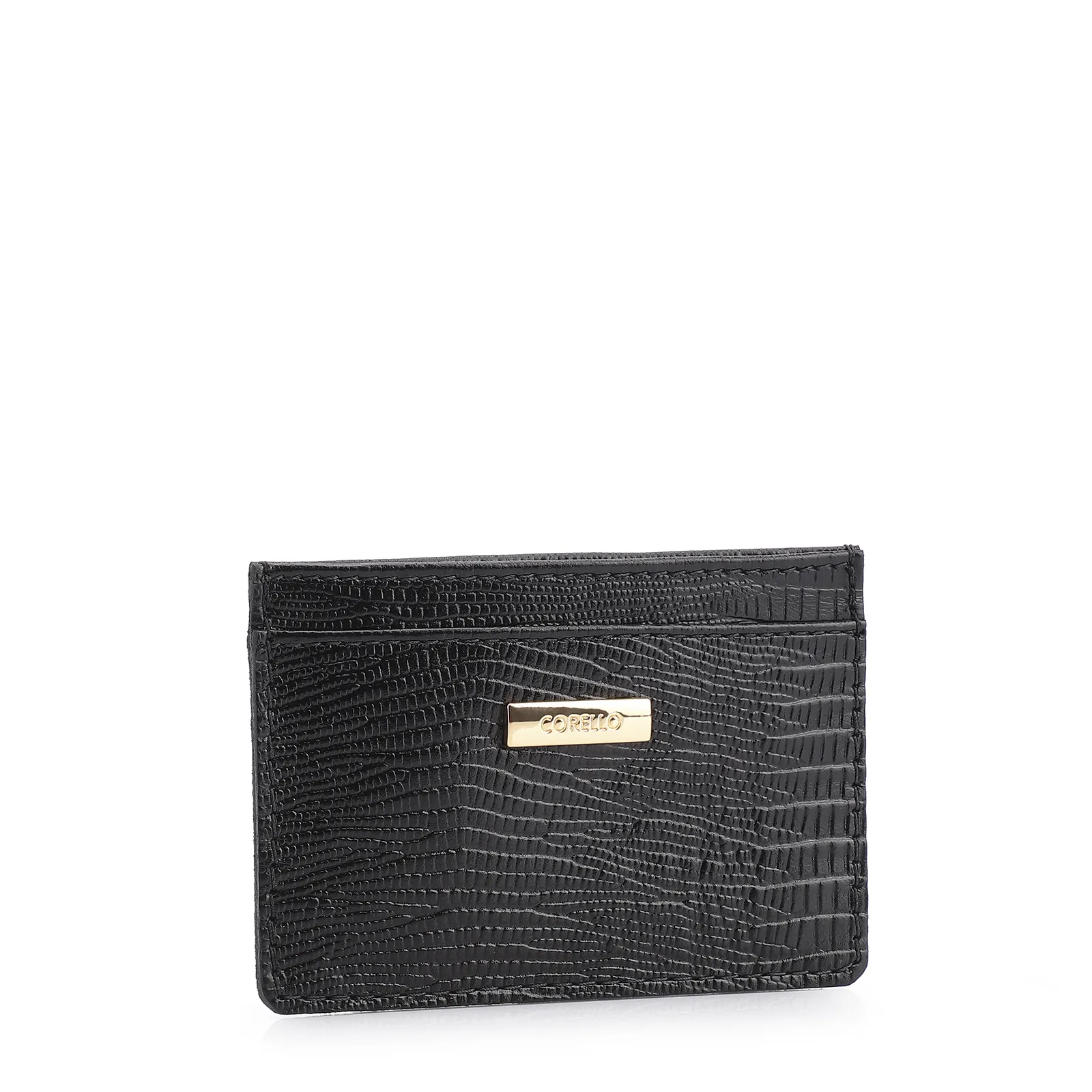 Porta Cartão Lezard Preto