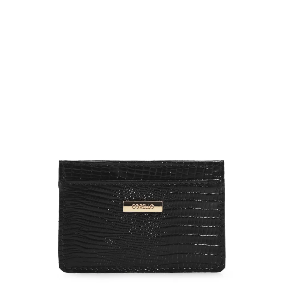 Porta Cartão Lezard Preto