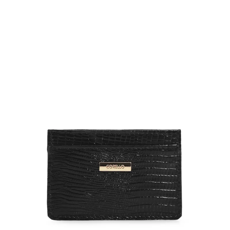 Porta Cartão Lezard Preto