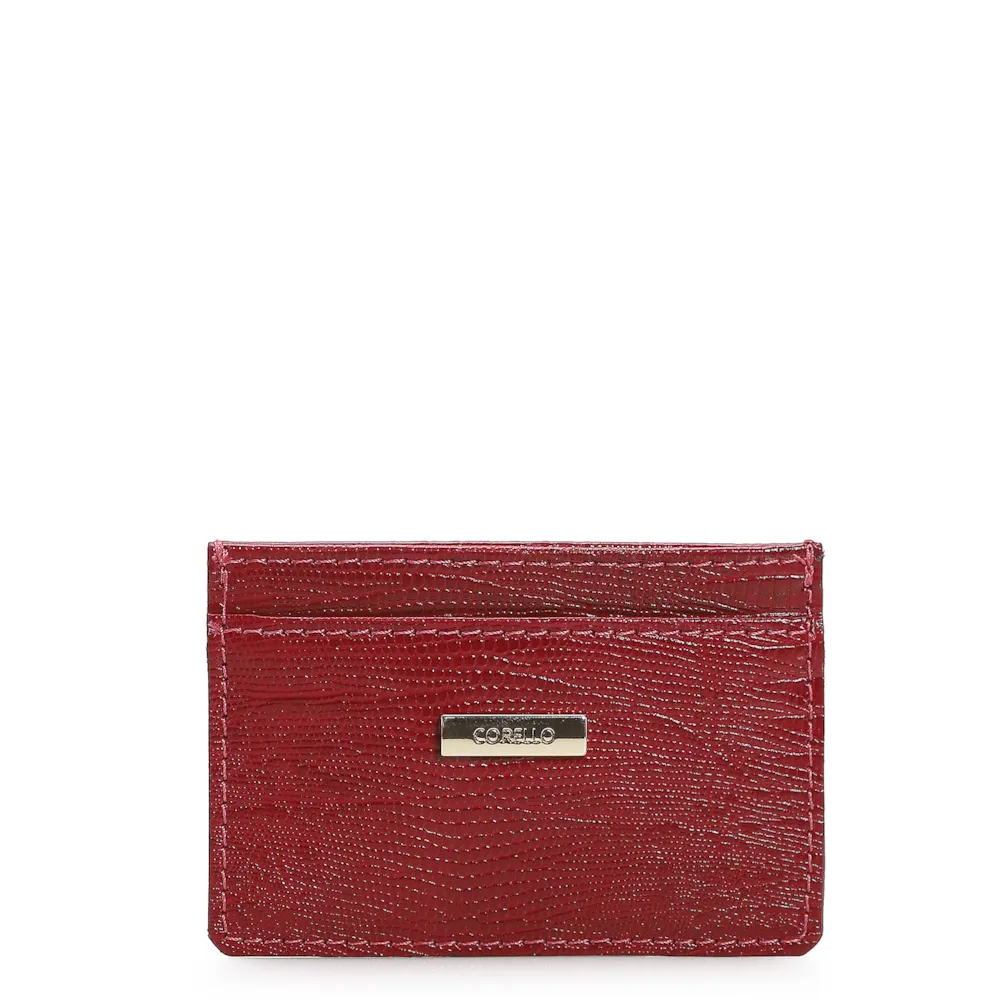 Porta Cartão Mini Lezard Vermelho