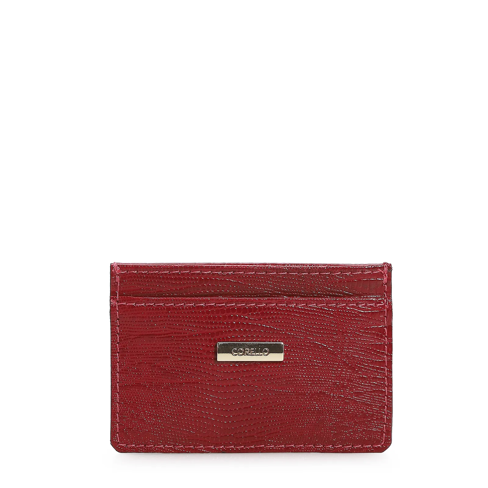 Porta Cartão Mini Lezard Vermelho