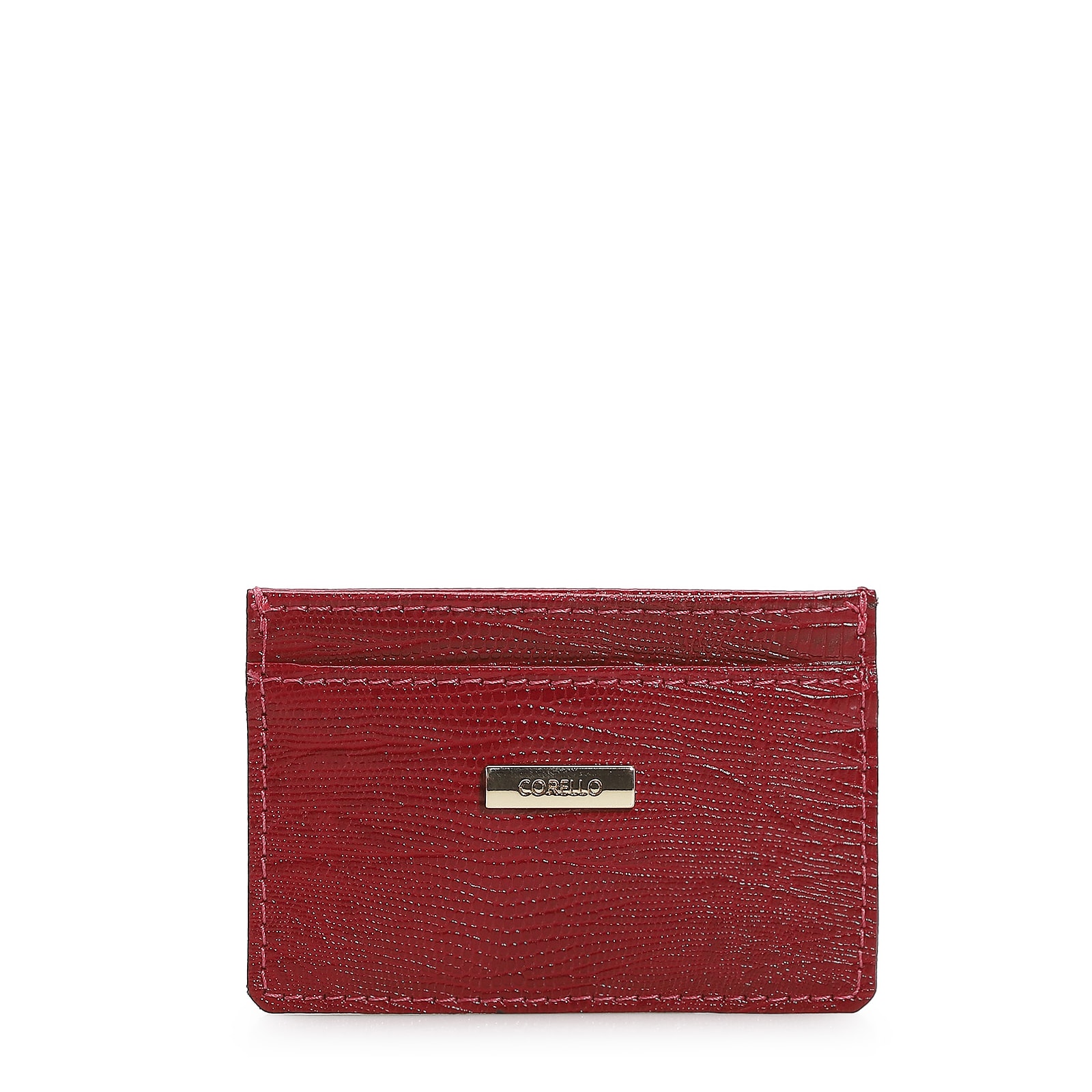 Porta Cartão Mini Lezard Vermelho